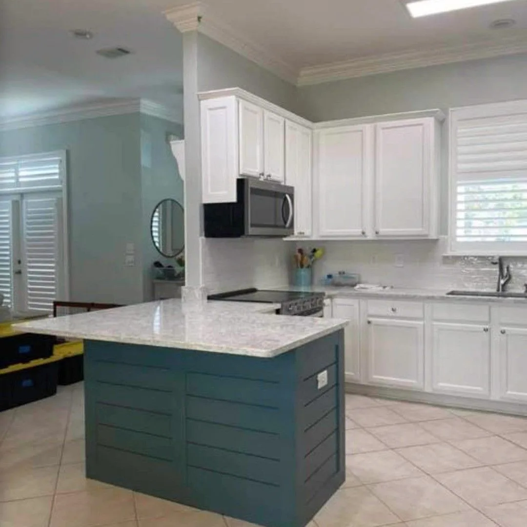 Kitchen cabinet refinish in Costa Mesa